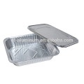 small aluminum foil takeaway container with lid